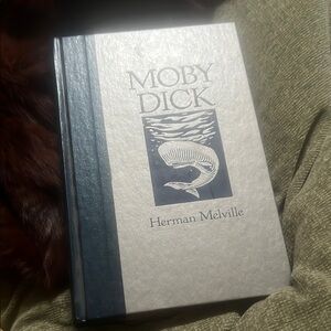 Moby Dick by Herman Melville - Classic Gray Hardcover 1989.